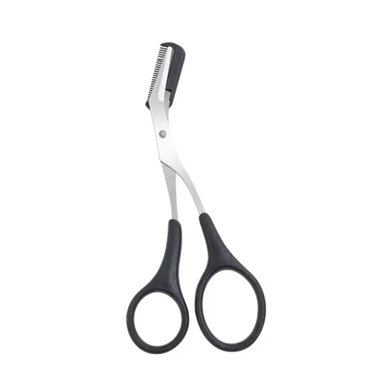 Safe Eyebrow Trimmer Makeup Tools Stainless Steel Eyebrow Scissors with Comb Hair Removal Shaver Eyebrows Shaping Makeup tools